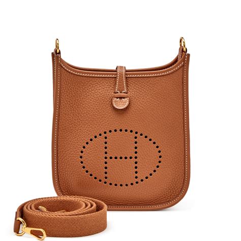 Hermès Gold Clemence Evelyne TPM 16 Palladium Hardware, 